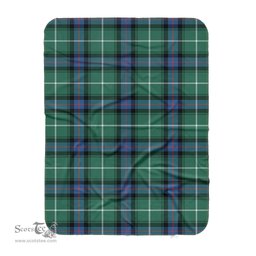 Scotstee Shop Tartan Plaid Blanket MacDonald Of The Isles Hunting Ancient Scottish Tartan Plaid Sherpa Blanket