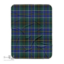 Scotstee Shop Tartan Plaid Blanket MacInnes Modern Scottish Tartan Plaid Sherpa Blanket