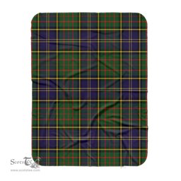 Scotstee Shop Tartan Plaid Blanket MacMillan Hunting Modern Scottish Tartan Plaid Sherpa Blanket