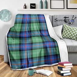 Scotstee Shop Tartan Plaid Blanket Sutherland Old Ancient Scottish Tartan Plaid Sherpa Blanket