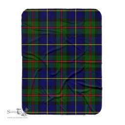 Scotstee Shop Tartan Plaid Blanket MacLeod Of Harris Modern Scottish Tartan Plaid Sherpa Blanket