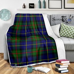 Scotstee Shop Tartan Plaid Blanket MacLeod Of Harris Modern Scottish Tartan Plaid Sherpa Blanket