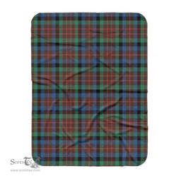 Scotstee Shop Tartan Plaid Blanket MacDuff Hunting Ancient Scottish Tartan Plaid Sherpa Blanket