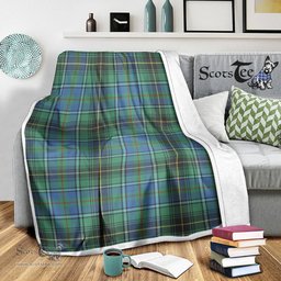 Scotstee Shop Tartan Plaid Blanket MacInnes Ancient Scottish Tartan Plaid Sherpa Blanket