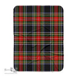 Scotstee Shop Tartan Plaid Blanket Stewart Black Scottish Tartan Plaid Sherpa Blanket