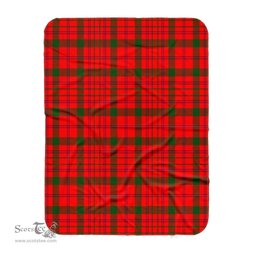 Scotstee Shop Tartan Plaid Blanket MacDonell Of Keppoch Modern Scottish Tartan Plaid Sherpa Blanket