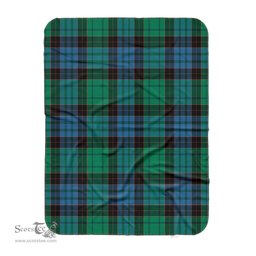 Scotstee Shop Tartan Plaid Blanket Stewart Old Ancient Scottish Tartan Plaid Sherpa Blanket