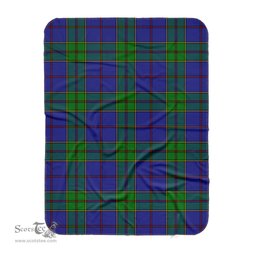 Scotstee Shop Tartan Plaid Blanket Strachan Scottish Tartan Plaid Sherpa Blanket