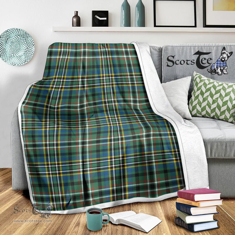 Scotstee Shop Tartan Plaid Blanket Scott Green Ancient Scottish Tartan Plaid Sherpa Blanket