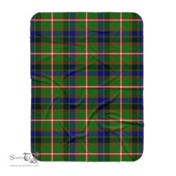 Scotstee Shop Tartan Plaid Blanket Reid Green Scottish Tartan Plaid Sherpa Blanket