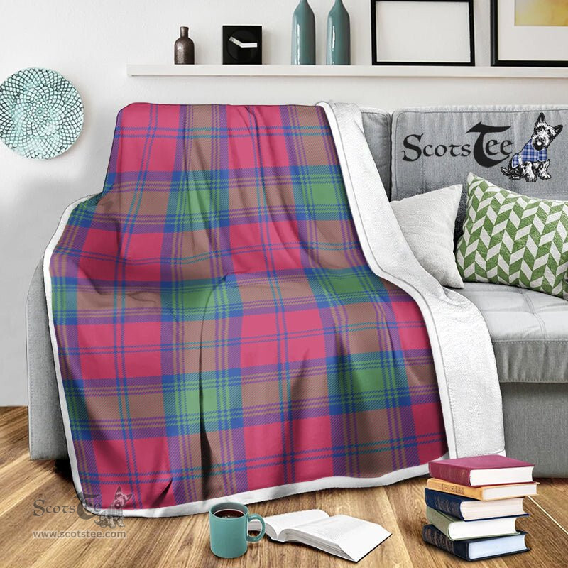 Scotstee Shop Tartan Plaid Blanket Lindsay Ancient Scottish Tartan Plaid Sherpa Blanket