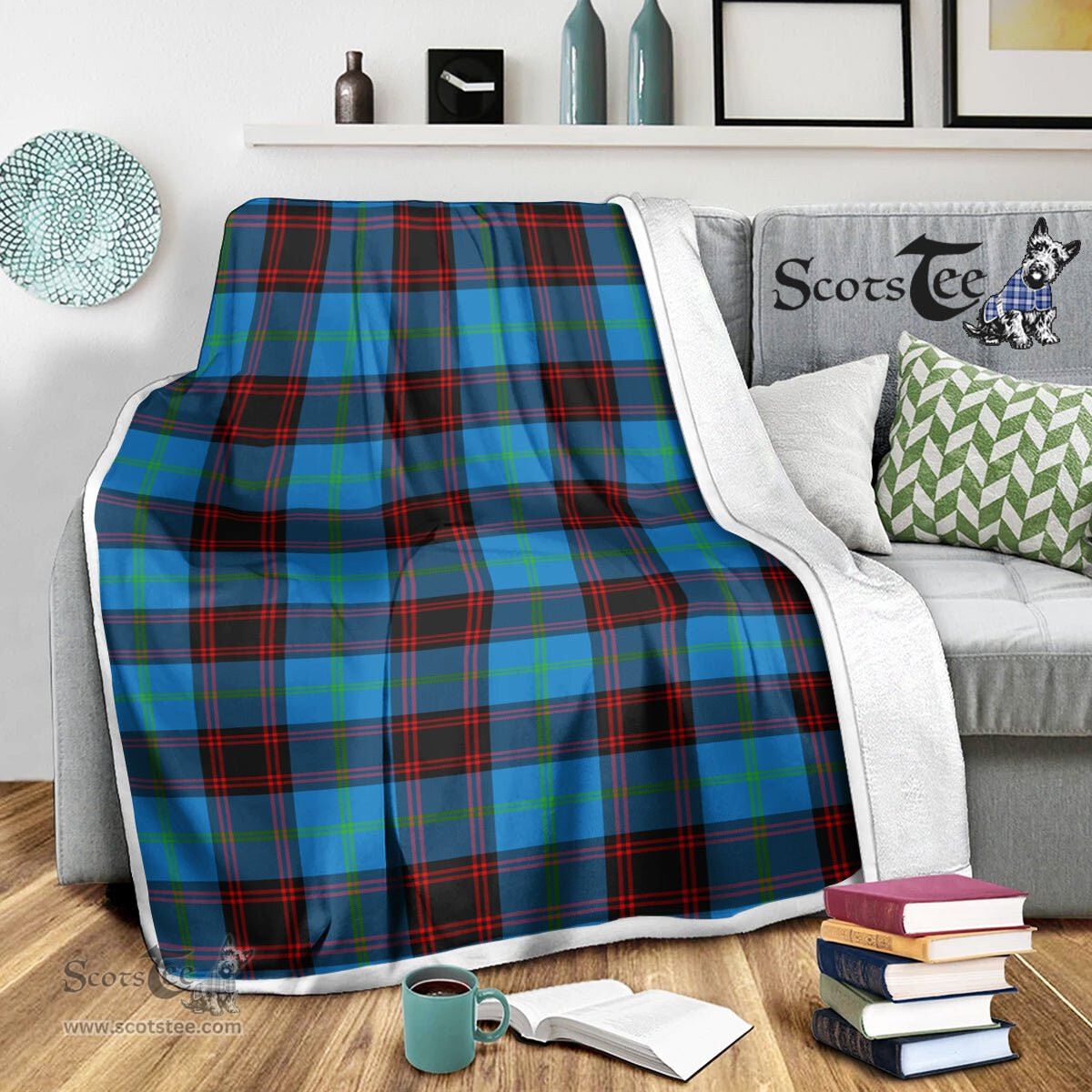 Scotstee Shop Tartan Plaid Blanket Home Ancient Scottish Tartan Plaid Sherpa Blanket