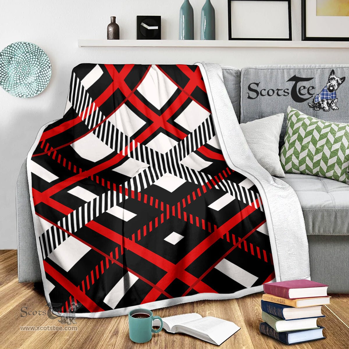 Scotstee Shop Tartan Plaid Blanket Home Plaid Scottish Tartan Plaid Sherpa Blanket
