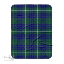Scotstee Shop Tartan Plaid Blanket Hamilton Hunting Modern Scottish Tartan Plaid Sherpa Blanket