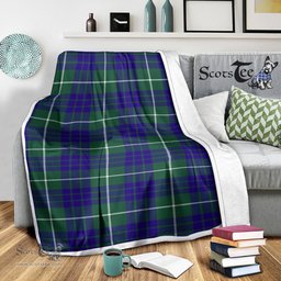 Scotstee Shop Tartan Plaid Blanket Hamilton Hunting Modern Scottish Tartan Plaid Sherpa Blanket