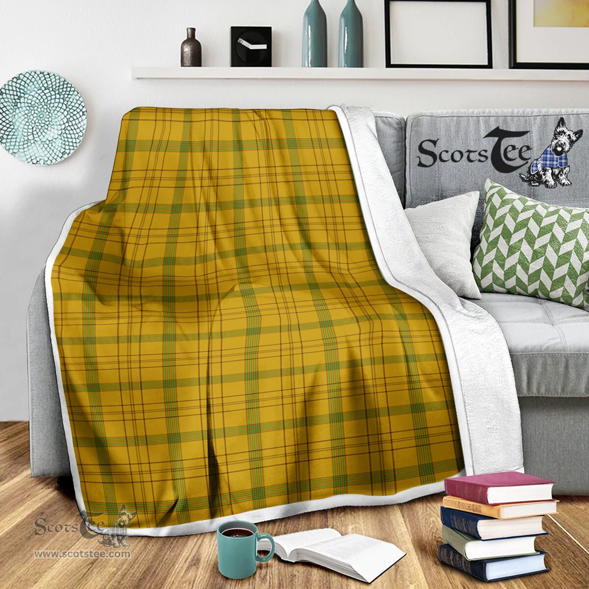 Scotstee Shop Tartan Plaid Blanket Houston Scottish Tartan Plaid Sherpa Blanket
