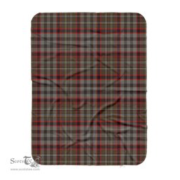 Scotstee Shop Tartan Plaid Blanket Nicolson Hunting Weathered Scottish Tartan Plaid Sherpa Blanket