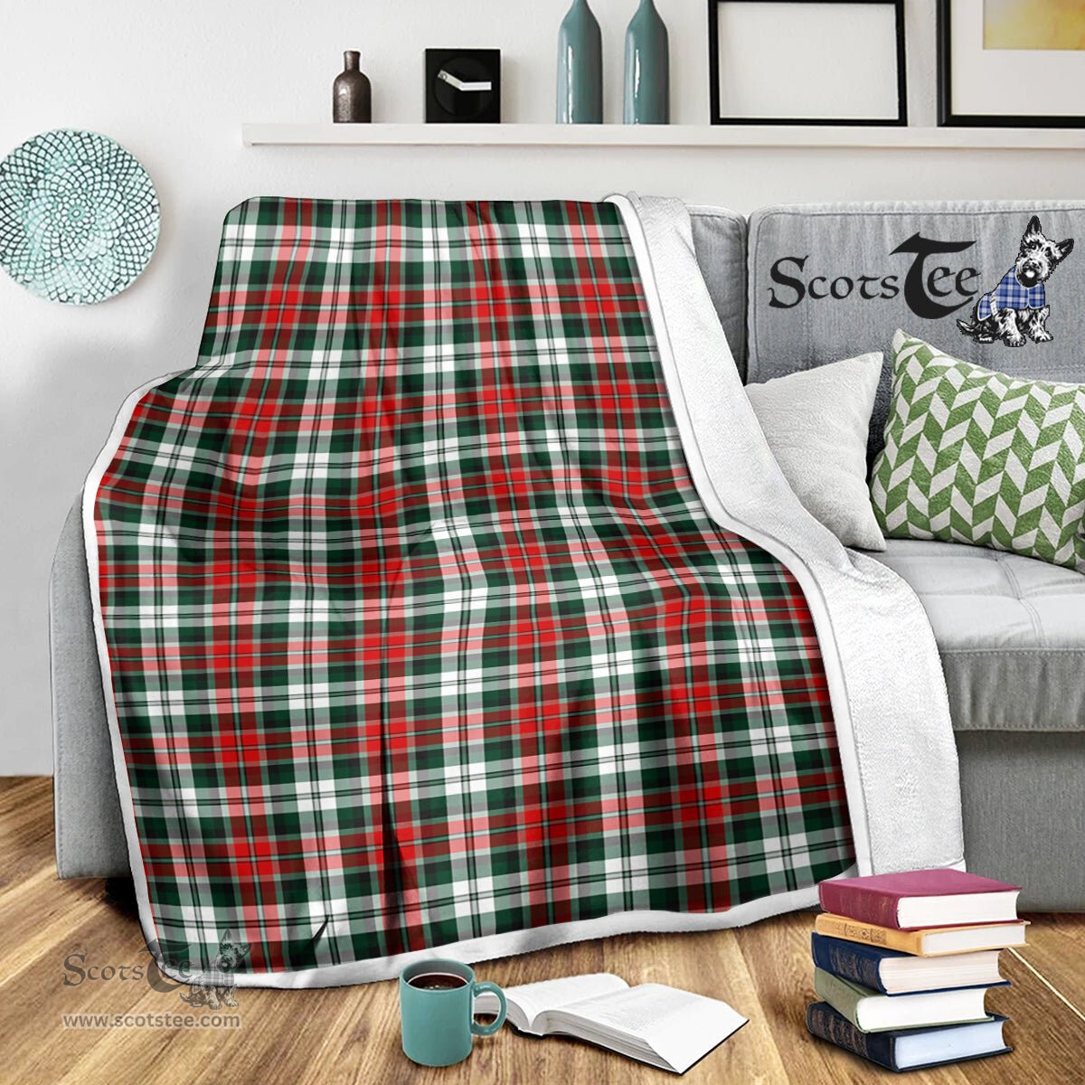 Scotstee Shop Tartan Plaid Blanket Graham Scottish Tartan Plaid Sherpa Blanket