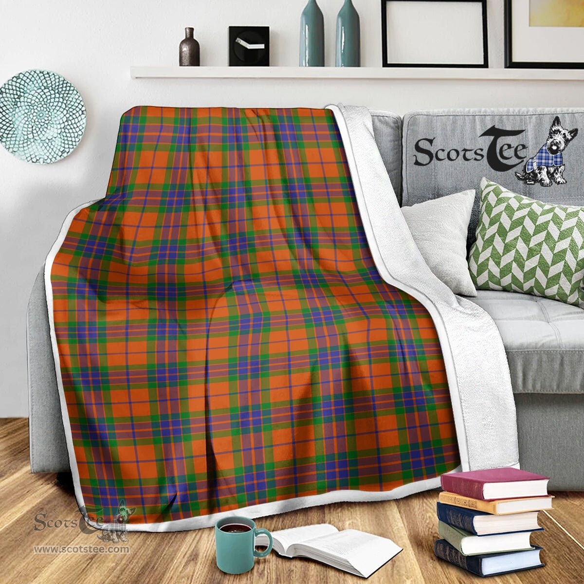 Scotstee Shop Tartan Plaid Blanket Grant Of Edinchat Scottish Tartan Plaid Sherpa Blanket