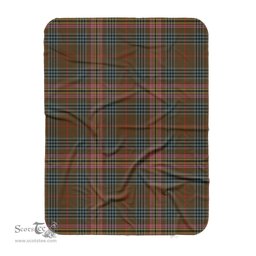 Scotstee Shop Tartan Plaid Blanket Kennedy Weathered Scottish Tartan Plaid Sherpa Blanket