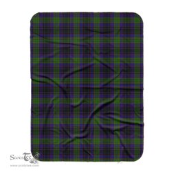 Scotstee Shop Tartan Plaid Blanket Lumsden Hunting Scottish Tartan Plaid Sherpa Blanket