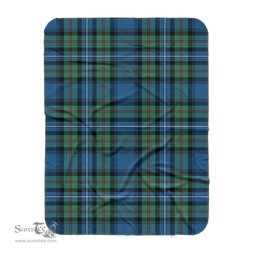 Scotstee Shop Tartan Plaid Blanket Robertson Hunting Ancient Scottish Tartan Plaid Sherpa Blanket
