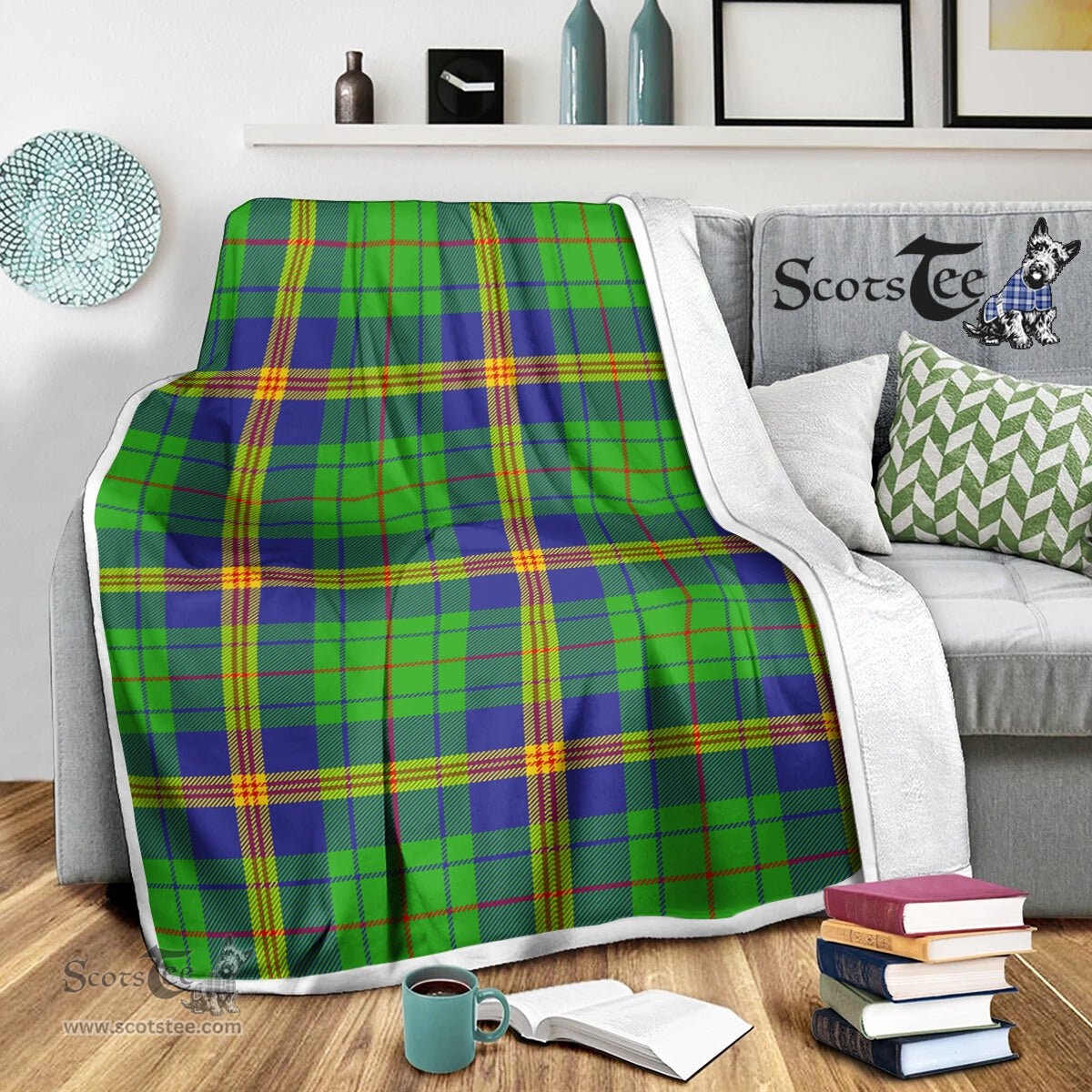 Scotstee Shop Tartan Plaid Blanket New Mexico Scottish Tartan Plaid Sherpa Blanket