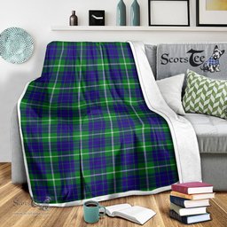 Scotstee Shop Tartan Plaid Blanket Hamilton Hunting Scottish Tartan Plaid Sherpa Blanket