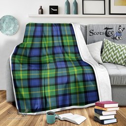 Scotstee Shop Tartan Plaid Blanket Gordon Old Ancient Scottish Tartan Plaid Sherpa Blanket