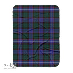Scotstee Shop Tartan Plaid Blanket Hunter Modern Scottish Tartan Plaid Sherpa Blanket