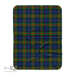 Scotstee Shop Tartan Plaid Blanket Gunn Scottish Tartan Plaid Sherpa Blanket