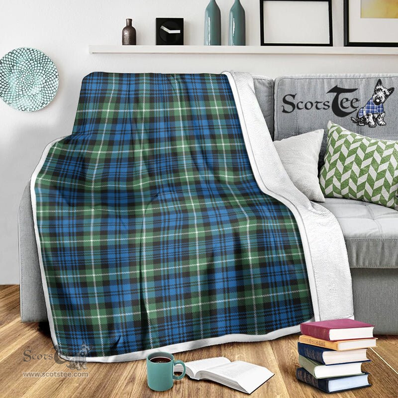 Scotstee Shop Tartan Plaid Blanket Lamont Ancient Scottish Tartan Plaid Sherpa Blanket