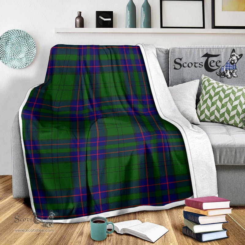 Scotstee Shop Tartan Plaid Blanket Lockhart Modern Scottish Tartan Plaid Sherpa Blanket
