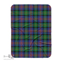 Scotstee Shop Tartan Plaid Blanket Logan Ancient Scottish Tartan Plaid Sherpa Blanket
