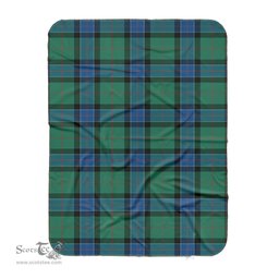 Scotstee Shop Tartan Plaid Blanket Sinclair Hunting Ancient Scottish Tartan Plaid Sherpa Blanket
