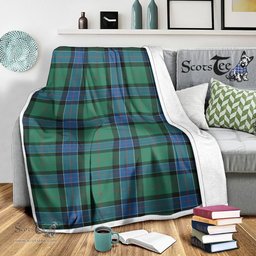 Scotstee Shop Tartan Plaid Blanket Sinclair Hunting Ancient Scottish Tartan Plaid Sherpa Blanket