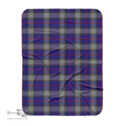 Scotstee Shop Tartan Plaid Blanket Kinnaird Scottish Tartan Plaid Sherpa Blanket
