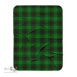 Scotstee Shop Tartan Plaid Blanket Halkerston Scottish Tartan Plaid Sherpa Blanket