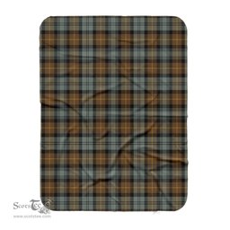 Scotstee Shop Tartan Plaid Blanket Gordon Weathered Scottish Tartan Plaid Sherpa Blanket