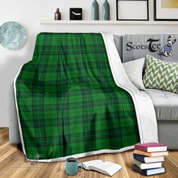 Scotstee Shop Tartan Plaid Blanket Dunbar Hunting Scottish Tartan Plaid Sherpa Blanket