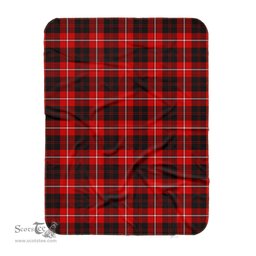 Scotstee Shop Tartan Plaid Blanket Cunningham Scottish Tartan Plaid Sherpa Blanket