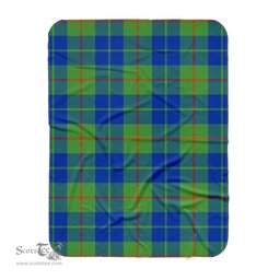Scotstee Shop Tartan Plaid Blanket Barclay Hunting Ancient Scottish Tartan Plaid Sherpa Blanket