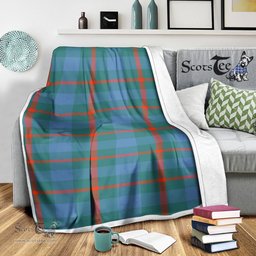 Scotstee Shop Tartan Plaid Blanket Agnew Ancient Scottish Tartan Plaid Sherpa Blanket