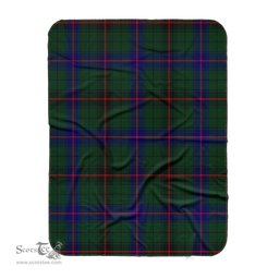 Scotstee Shop Tartan Plaid Blanket Davidson Modern Scottish Tartan Plaid Sherpa Blanket
