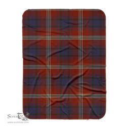 Scotstee Shop Tartan Plaid Blanket Ainslie Ancient Scottish Tartan Plaid Sherpa Blanket