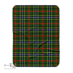 Scotstee Shop Tartan Plaid Blanket Bisset Pattern Scottish Tartan Plaid Sherpa Blanket