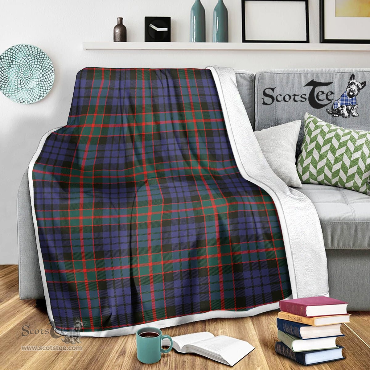 Scotstee Shop Tartan Plaid Blanket Fletcher Of Dunans Scottish Tartan Plaid Sherpa Blanket