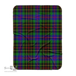 Scotstee Shop Tartan Plaid Blanket Brodie Hunting Scottish Tartan Plaid Sherpa Blanket