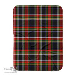 Scotstee Shop Tartan Plaid Blanket Fulton Scottish Tartan Plaid Sherpa Blanket