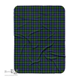 Scotstee Shop Tartan Plaid Blanket Baillie Hunting Scottish Tartan Plaid Sherpa Blanket